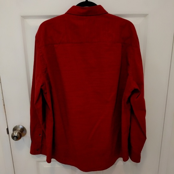 Alfani Casual Button Up Shirt - Red - XL - Picture 2 of 7